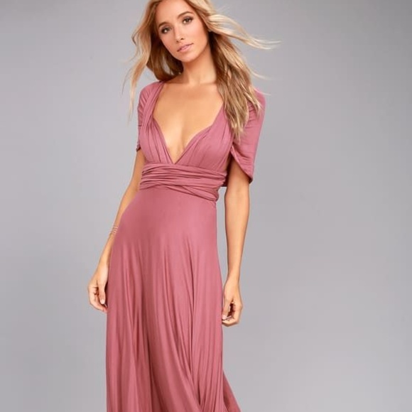 dusty rose bridesmaid dresses lulus